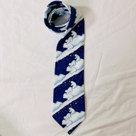 VINTAGE Coca Cola Festive Holiday Pattern Tie UNISEX